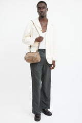 Givenchy Brown & Silver Leather Pandora Bag
