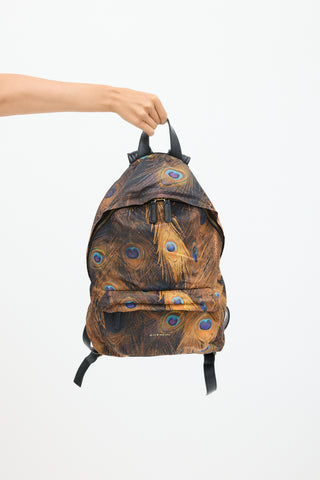 Givenchy Brown & Multicolour Nylon Printed Backpack