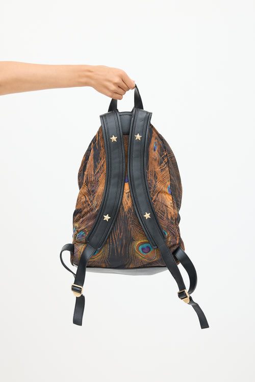 Givenchy Brown & Multicolour Nylon Printed Backpack