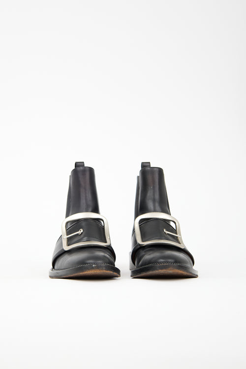 Givenchy Leather Buckle Chelsea Boot