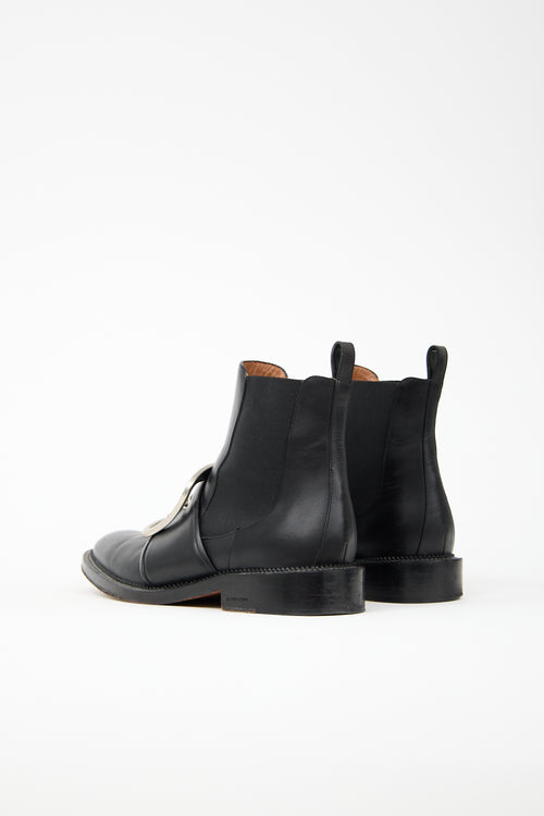 Givenchy Leather Buckle Chelsea Boot