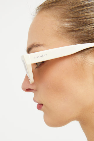 Givenchy Cream Rectangle GV 7209/S Sunglasses