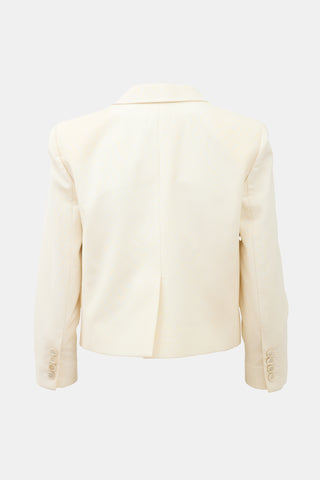 Givenchy Cropped Double Breasted Blazer