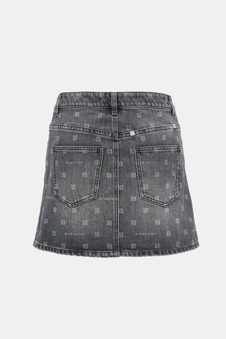 Givenchy Denim 4G Mini Skirt