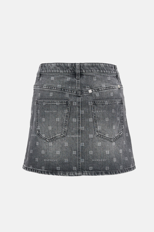 Givenchy Denim 4G Mini Skirt