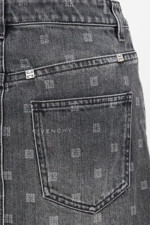 Givenchy Denim 4G Mini Skirt