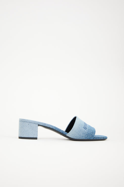 Givenchy Denim 4G Logo Sandal