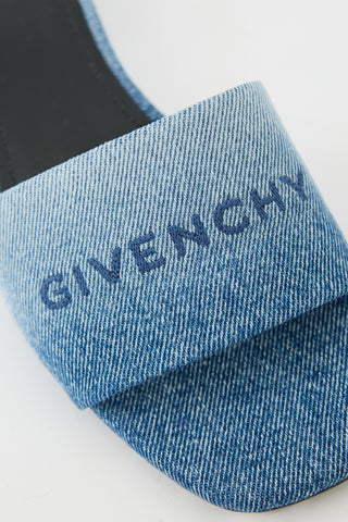 Givenchy Denim 4G Logo Sandal