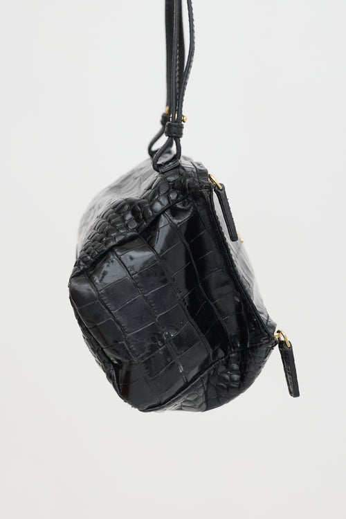 Givenchy Embossed Leather Mini Pandora Bag