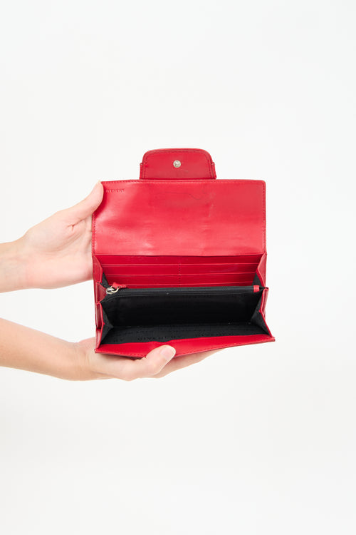 Givenchy Embossed Leather Wallet