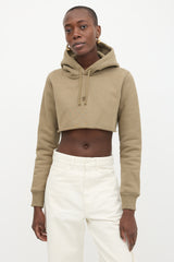 Givenchy Embroidered Logo Cropped Hoodie