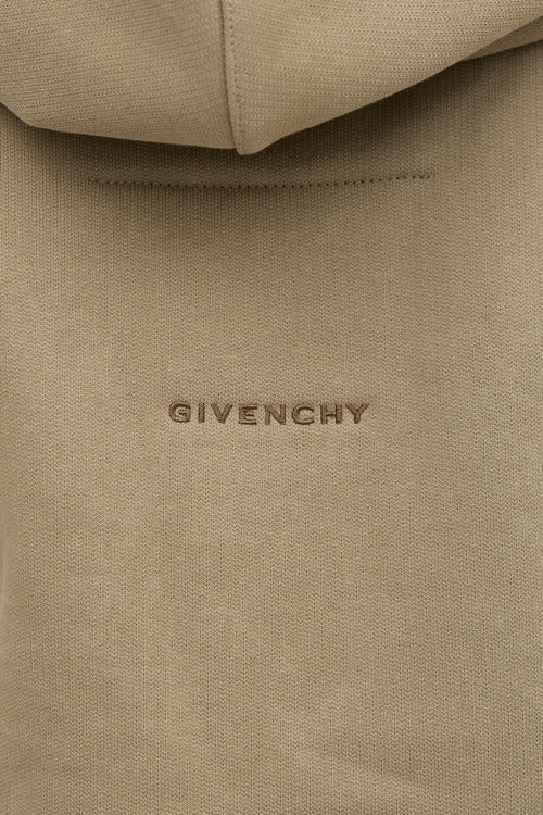 Givenchy Embroidered Logo Cropped Hoodie