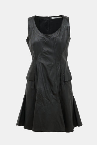 Givenchy FW 2012 Leather Fluted Dress