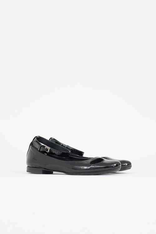 Givenchy Patent Cutout Flat