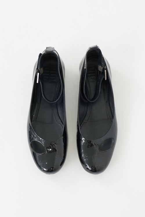 Givenchy Patent Cutout Flat