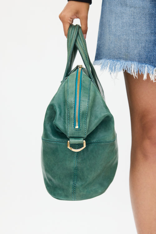 Givenchy Green Leather Medium Nightingale Bag