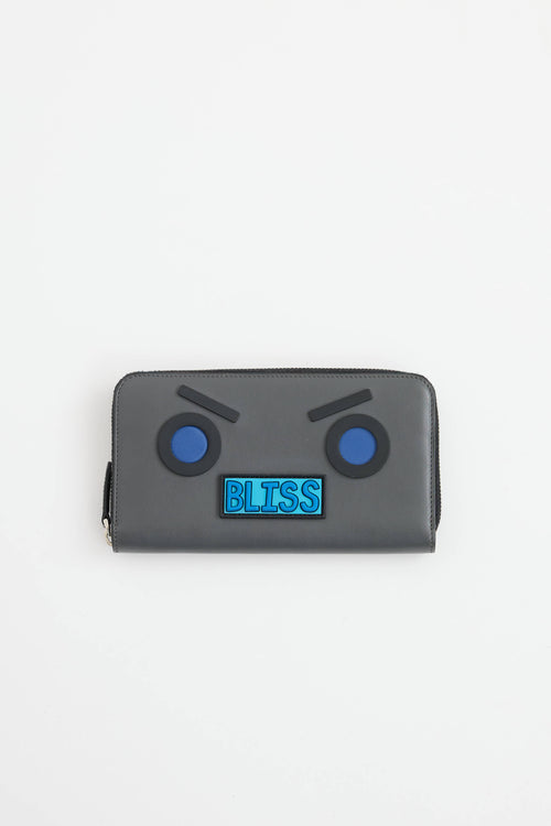 Fendi Bliss Face Zippy Wallet
