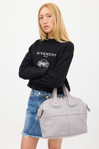 Givenchy Grey Leather Medium Nightingale Bag