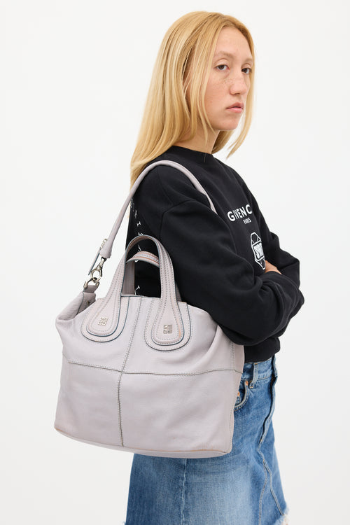 Givenchy Grey Leather Medium Nightingale Bag