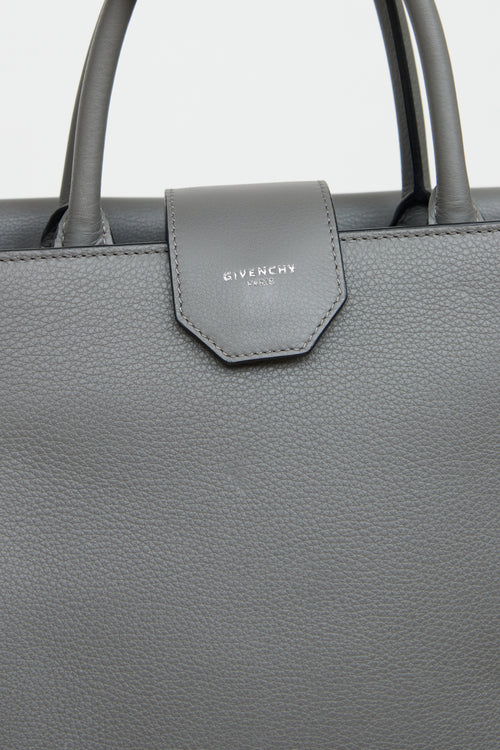 Givenchy Grey Leather Obsedia Shoulder Bag