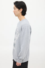 Givenchy Grey & White Graphic Sweatshirt