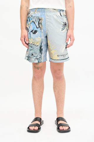 Givenchy Icarus Printed Shorts