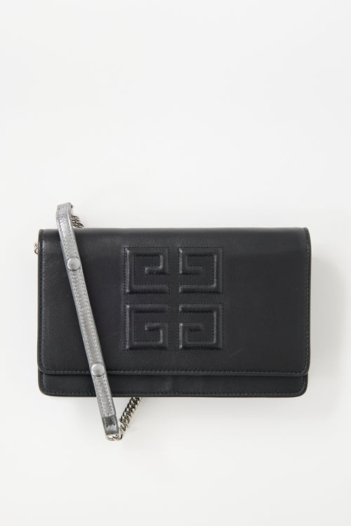Givenchy Leather 4G Wallet On Chain