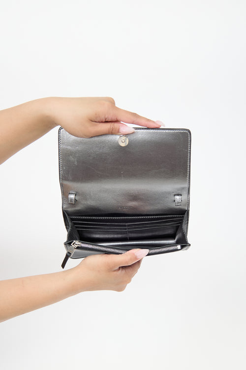 Givenchy Leather 4G Wallet On Chain