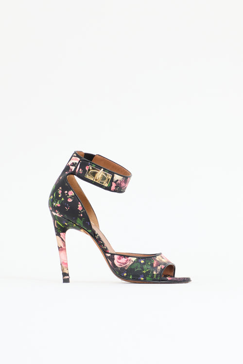 Givenchy Leather Floral Sandal
