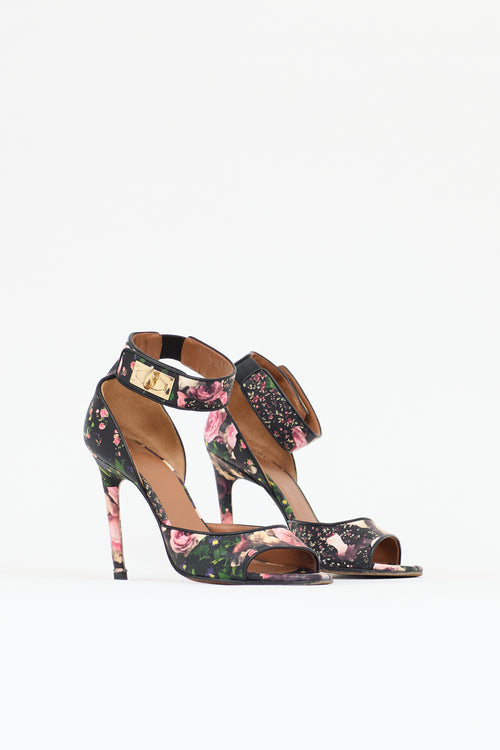 Givenchy Leather Floral Sandal