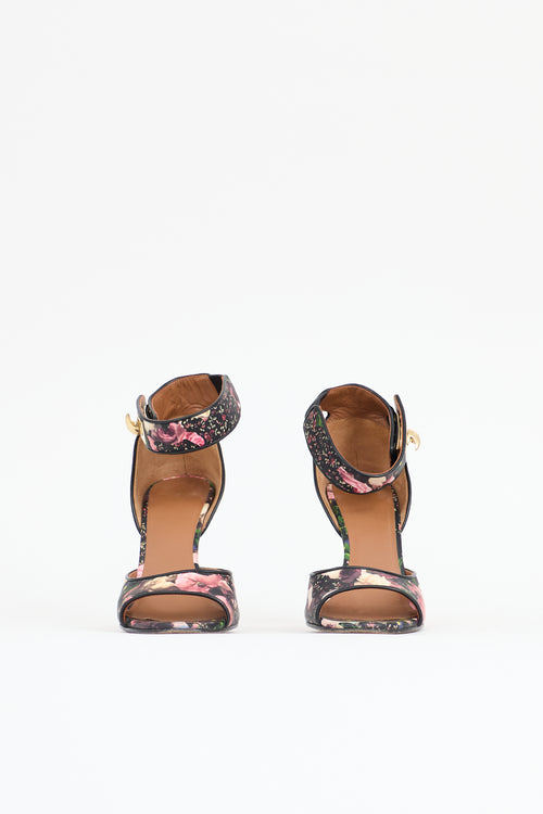 Givenchy Leather Floral Sandal