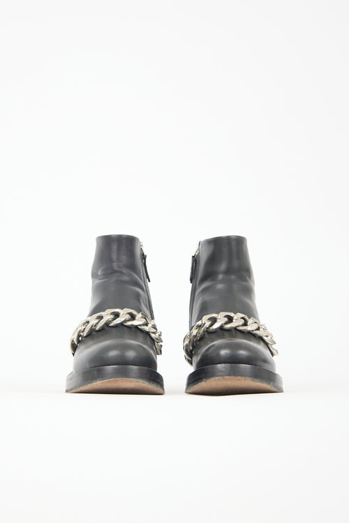 Givenchy Leather Laura Chain Ankle Boot