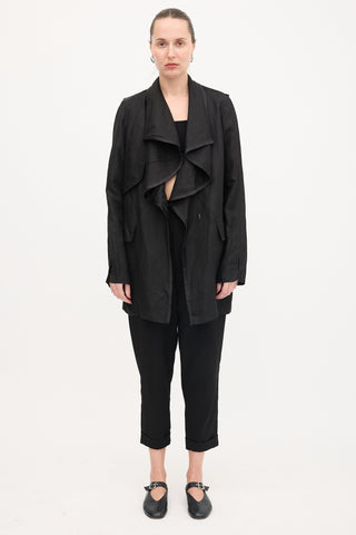 Givenchy Linen Drape Coat