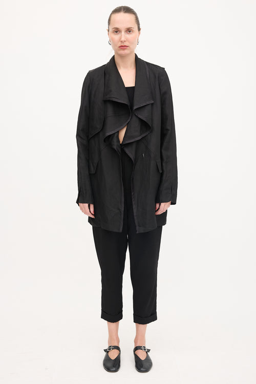 Givenchy Linen Drape Coat