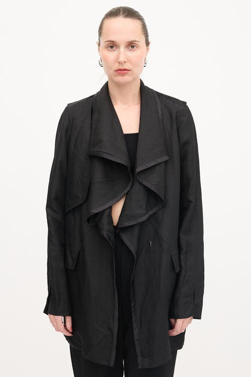 Givenchy Linen Drape Coat