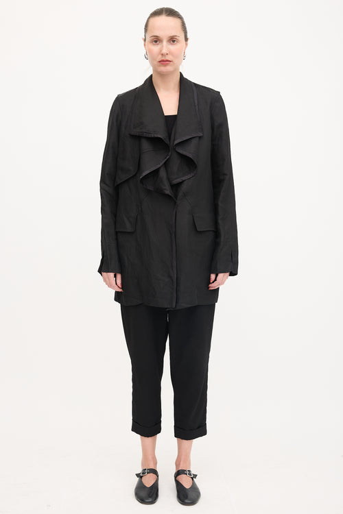 Givenchy Linen Drape Coat