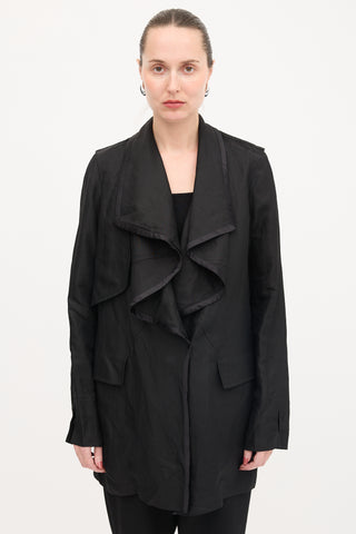 Givenchy Linen Drape Coat