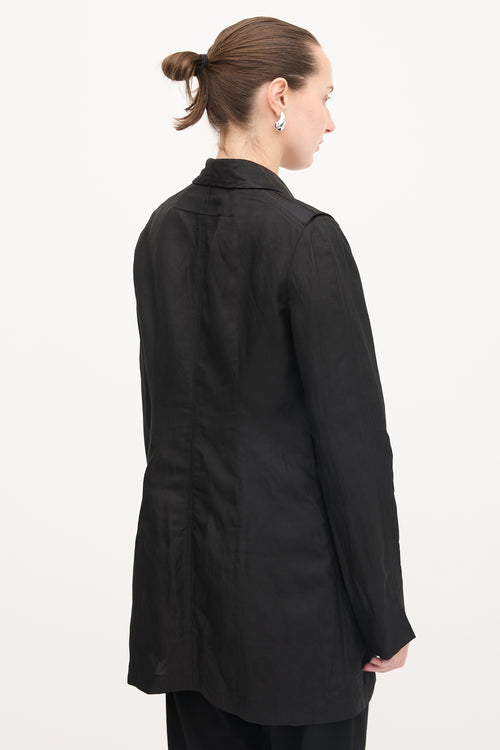 Givenchy Linen Drape Coat
