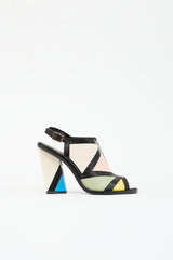 Roger Vivier Leather Colour Block Heel