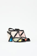 Roger Vivier Leather Colour Block Heel