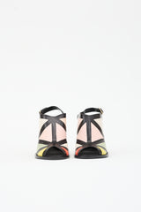 Roger Vivier Leather Colour Block Heel