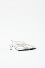 Givenchy Metallic Leather Slingback Heel