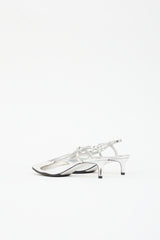 Givenchy Metallic Leather Slingback Heel