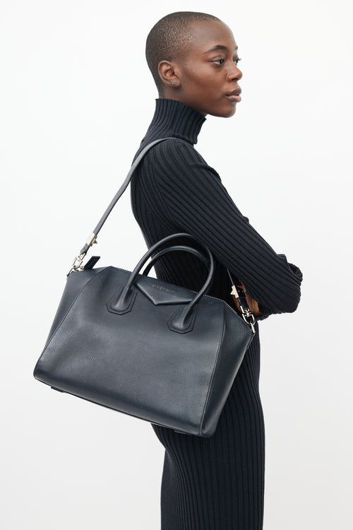 Givenchy Navy Antigona Leather Bag