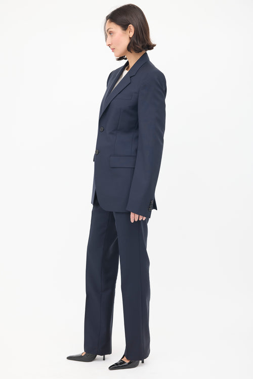 Givenchy Navy Wool & Mohair Suit