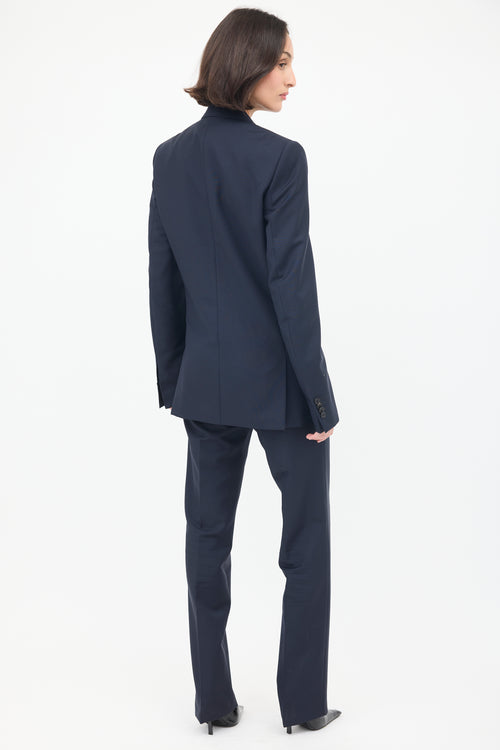 Givenchy Navy Wool & Mohair Suit