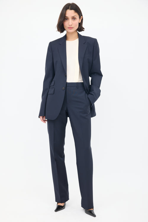 Givenchy Navy Wool & Mohair Suit