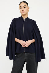 Givenchy Wool & Cashmere Zip Cape Top