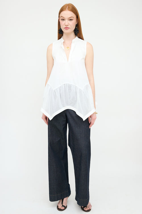 Givenchy Poplin Sleeveless Blouse