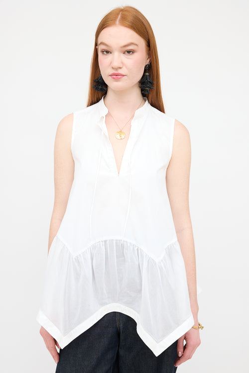 Givenchy Poplin Sleeveless Blouse